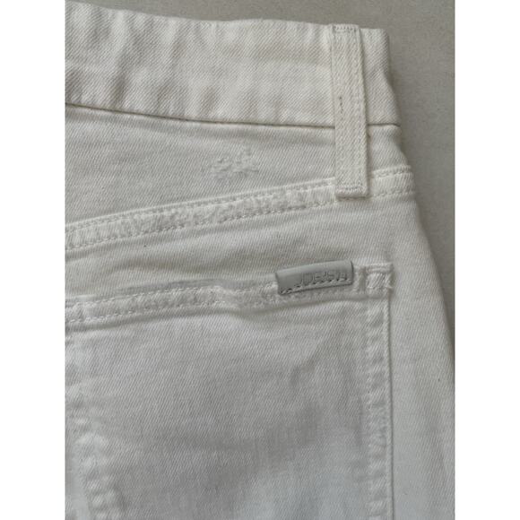 Joe's Shorts Bermuda High Rise Cut Off Distressed Denim Jean Mattie - Picture 7 of 10